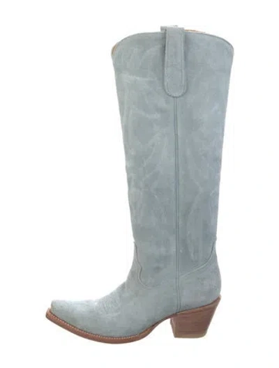 Pre-owned Old Gringo Leather Western Boots In Blue
