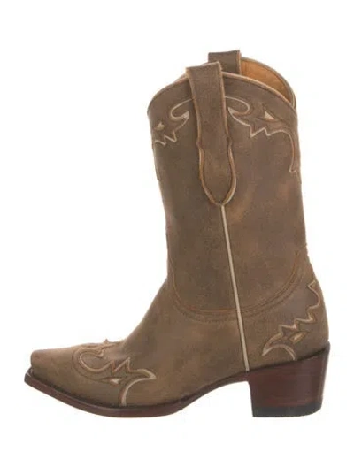 Pre-owned Old Gringo Leather Western Boots In Brown