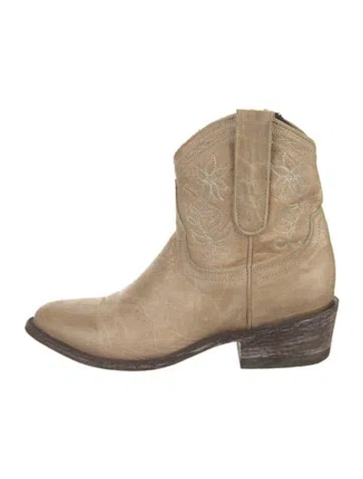 Pre-owned Old Gringo Leather Western Boots In Brown