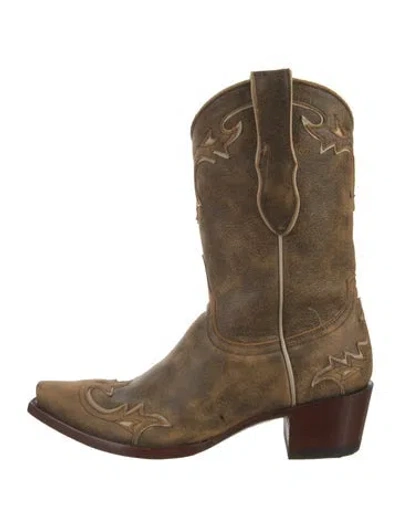 Pre-owned Old Gringo Leather Western Boots In Brown