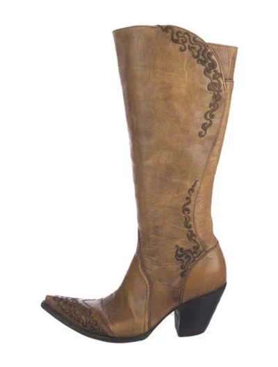 Pre-owned Old Gringo Leather Western Boots In Brown