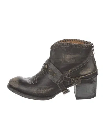 Pre-owned Old Gringo Leather Western Boots In Gray