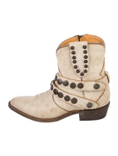 Pre-owned Old Gringo Leather Western Boots In Neutral