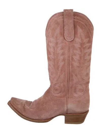 Pre-owned Old Gringo Leather Western Boots In Pink