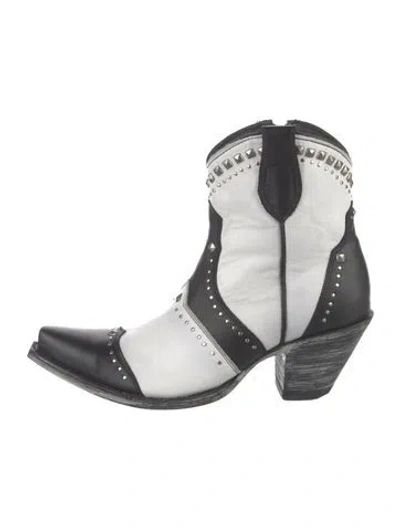 Pre-owned Old Gringo Leather Western Boots In White