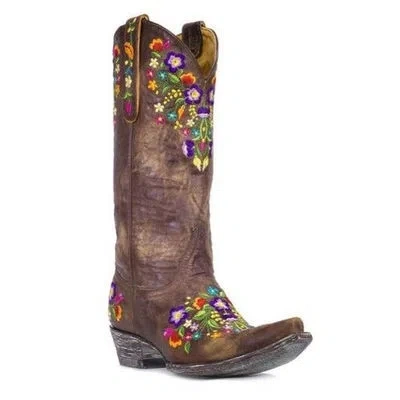 Pre-owned Old Gringo Sora 13" Western Boots - Brass L841-3 In Gold
