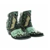Old Gringo Women's Eagle Flight Boots In Black/aqua In Multi