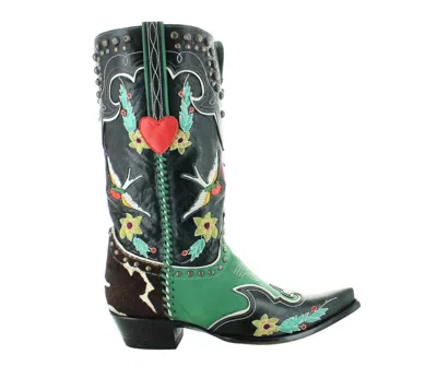 Old Gringo Women's Midnight Cowboy Boots In Black/ Turquoise