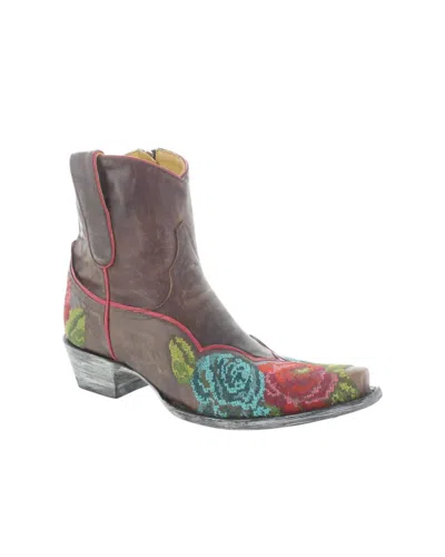 Old Gringo Women's Short Goat Boots In Brass/red In Multi