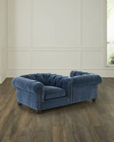 Old Hickory Tannery Anker Chesterfield Conversation Chair