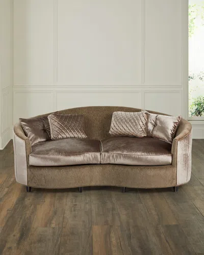 Old Hickory Tannery Hillary Tufted Back Sofa, 86" In Brown