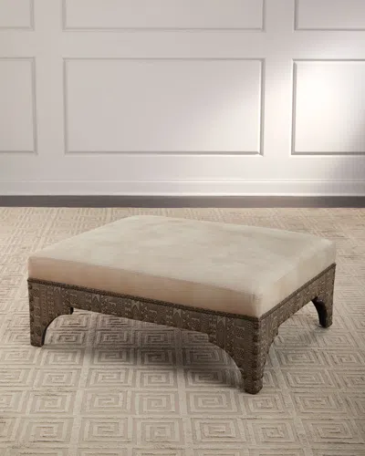 Old Hickory Tannery Lindgren Leather Ottoman