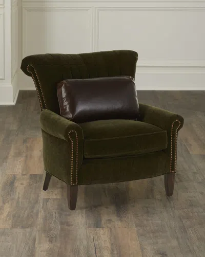 Old Hickory Tannery Yousef Velvet Wing Chair