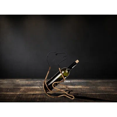 Old Modern Handicrafts 1 Bottle Tabletop Wine Bottle Rack In Black