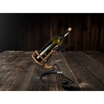 Old Modern Handicrafts 1 Bottle Tabletop Wine Bottle Rack In Black