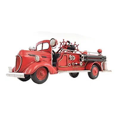 Old Modern Handicrafts 1938 Red Fire Engine Ford 1 Isto 40 Model Airplane