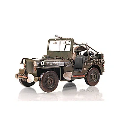 Old Modern Handicrafts 1940 Willys-overland Jeep 1:12 Car In Brown