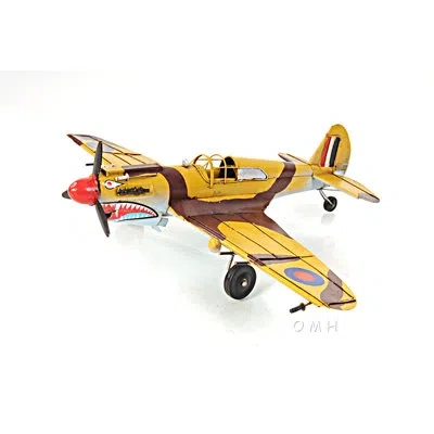 Old Modern Handicrafts 1941 Curtiss Hawk 81a 1:36 Plane In Yellow