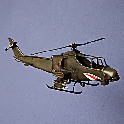 Old Modern Handicrafts 1960s U.s. Attack Helicopter 1:46 In Gray