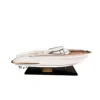 Old Modern Handicrafts 37 In. Italy Rivarama Model Speedboat, Cream