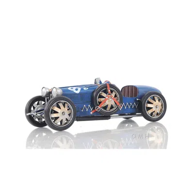 Old Modern Handicrafts Bugatti Type 35 Scale Model Car In Blue