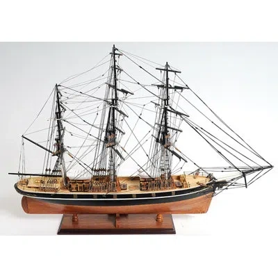 Old Modern Handicrafts Cutty Sark Model Ship In Brown