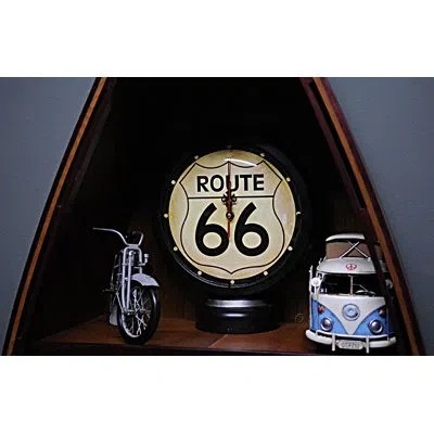 Old Modern Handicrafts Gasoline 66 Gas Pump Desk Clock In Black