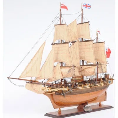 Old Modern Handicrafts Hms Bounty New Model Boat In Brown