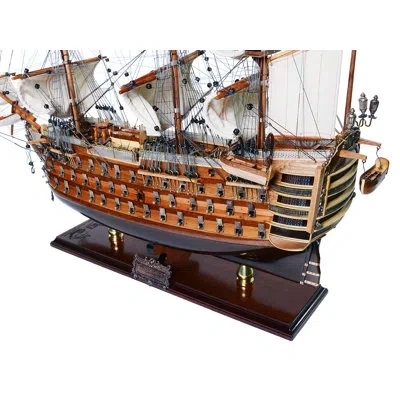 Old Modern Handicrafts Hms Victory Limited Edition Downwind Full Sails Only 100 Units Produced Admiral Line In Clear