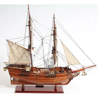 Old Modern Handicrafts Lady Washington Model Boat In Brown