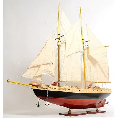 Old Modern Handicrafts Large Bluenose Ii Model Ship In Multi