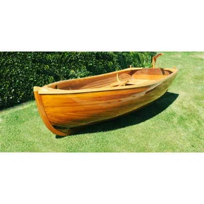 Old Modern Handicrafts Little Bear Wooden Dinghy Matte Finish In Light Brown