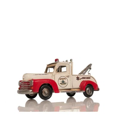 Old Modern Handicrafts Metal Handmade Classic Chevrolet Tow Truck