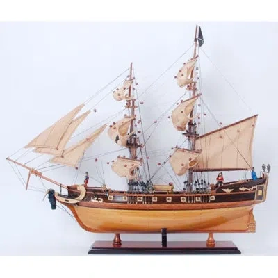Old Modern Handicrafts Pirate Ship Small Captain Line | Fully Assembled In Clear