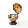 Old Modern Handicrafts Red Globe 13 Inches With Chess Holder Model Airplane