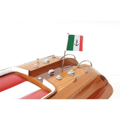 Old Modern Handicrafts Riva Aquarama Exclusive Edition Model Boat In Brown