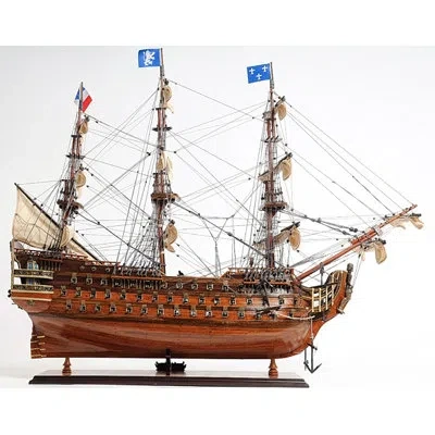 Old Modern Handicrafts Royal Louis E.e. Model Boat In Brown