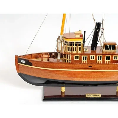 Old Modern Handicrafts Seguin Model Boat In Brown