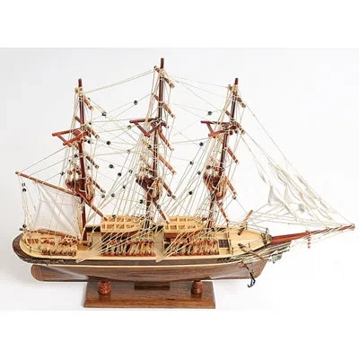 Old Modern Handicrafts Small Cutty Sark Model Ship In Brown