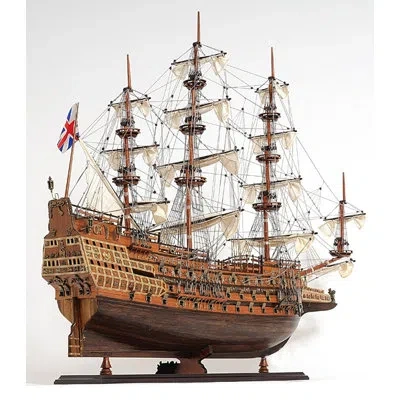 Old Modern Handicrafts Sovereign Of The Seas Mid Size Ee Model Boat In Brown