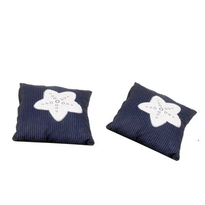 Old Modern Handicrafts Square Pillow Cover & Insert In Blue
