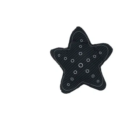 Old Modern Handicrafts Star Novelty Linen Pillow Cover And Insert In Blue