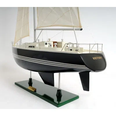 Old Modern Handicrafts Victory Model Boat In Black