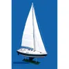 Old Modern Handicrafts Victory Yacht Painted Model Boat In Multi