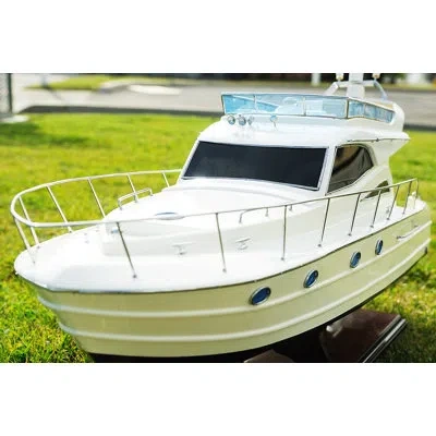 Old Modern Handicrafts Viking Sport Cruiser Model Yacht In White