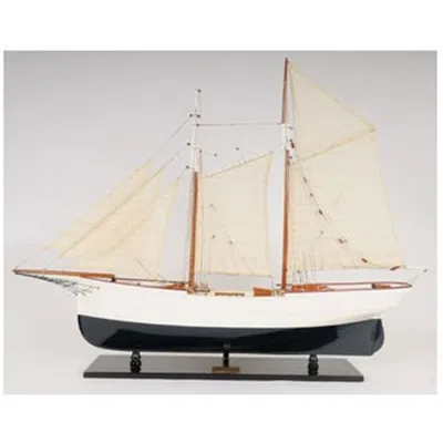 Old Modern Handicrafts Wanderbird Boats And Submarines - Mahogany And White And Dark Blue