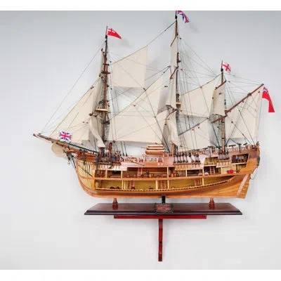 Old Modern Handicrafts Wood Wall Mount For Your Model Ship In Multi
