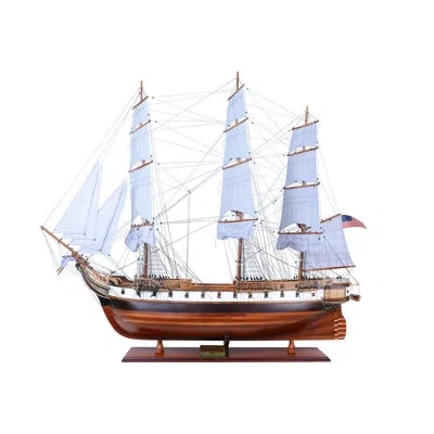 Old Modern Handicrafts X-large Uss Constellation Model Ship In Brown