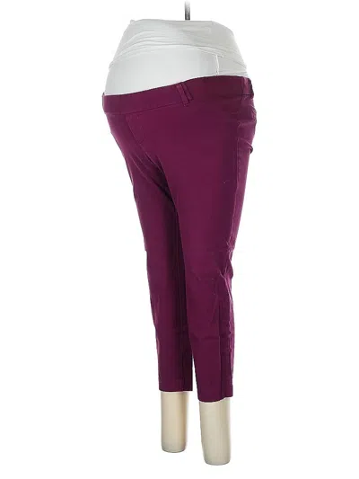 Pre-owned Old Navy - Maternity Active Pants In Burgundy