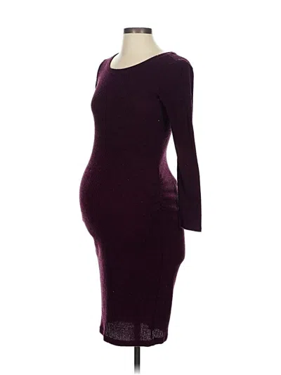 Pre-owned Old Navy - Maternity Cocktail Dress In Burgundy